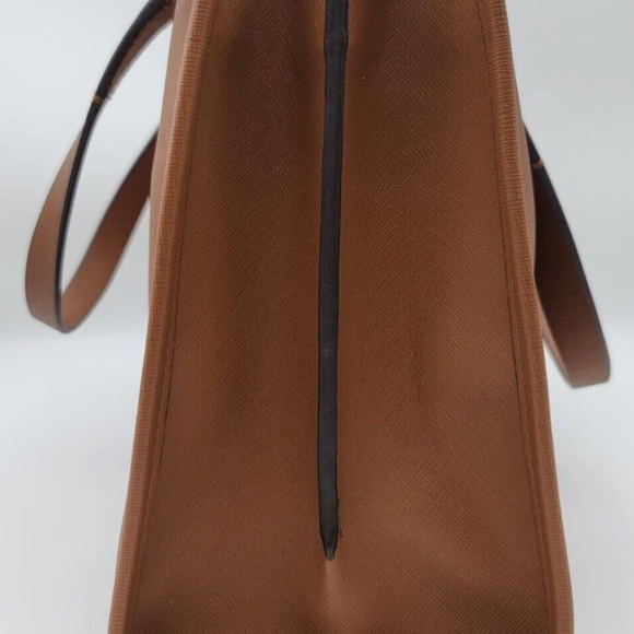 Calvin Klein Medium Brown Lug Satchel (Gold Hardware) - Picture 6 of 7